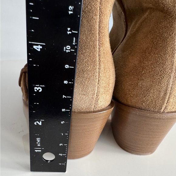 Gianvito Rossi *NEW* Suede Buckle Leather Booties- Size 36.5/ US 6.5 - Picture 5 of 10